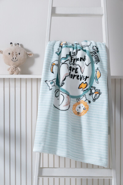 Friends Wellsof Bebek Battaniyesi - Nil Yeşili - YATAŞ MINI (1)