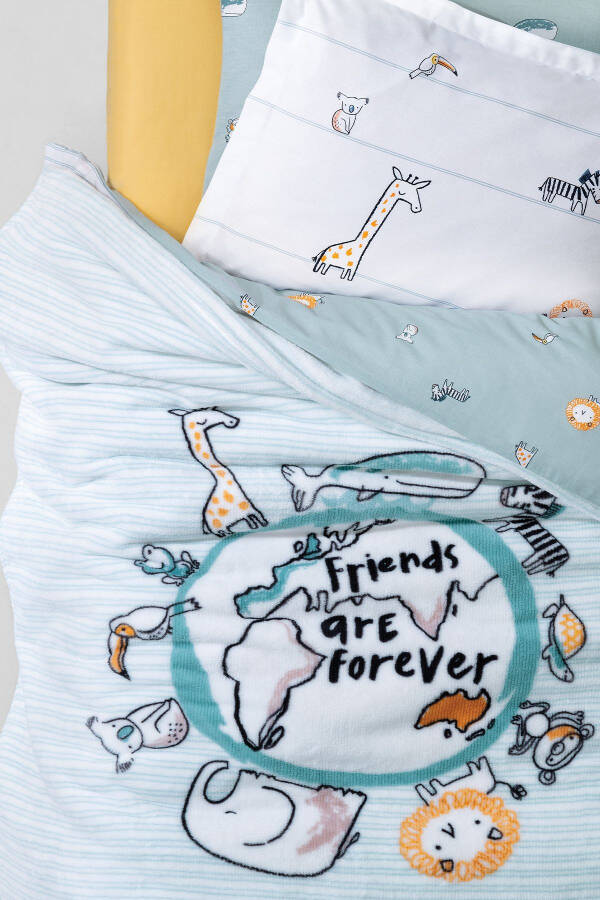 Friends Wellsof Bebek Battaniyesi - Nil Yeşili - 3