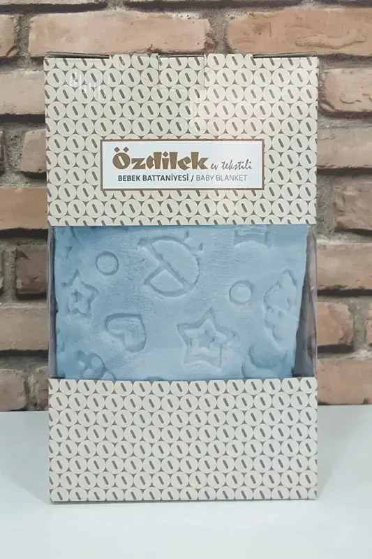 Детское Одеяло Новая Модель Синий-Синий - 2