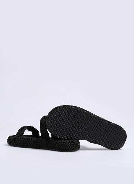 DEVERY NEW Black Women's Slippers - 4