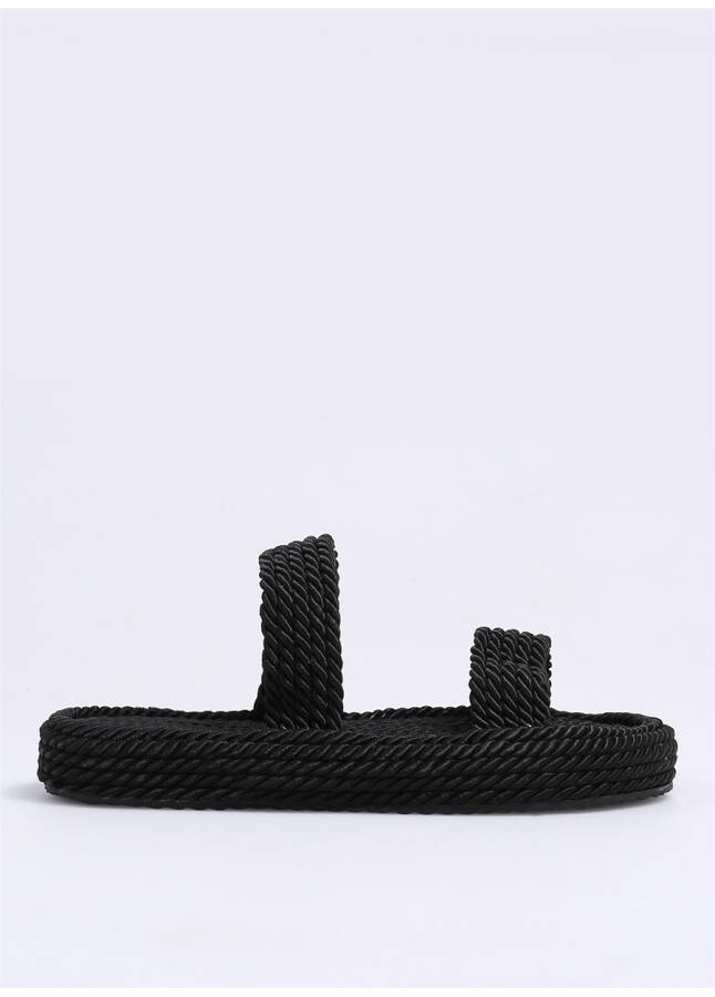 DEVERY NEW Black Women's Slippers - 6