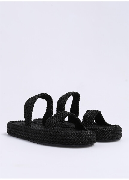 DEVERY NEW Black Women's Slippers - 7