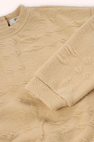 Девочка бежевый свитшот - 3