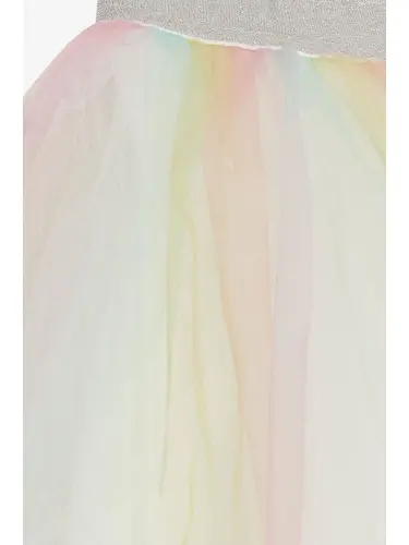 Девочка Цветная Юбка-пачка Смешанный Цвет (4-10 Лет)-Karişik - 5