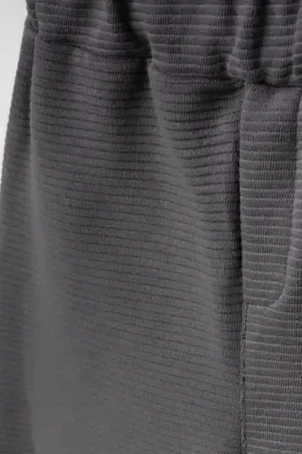 Девочка Мальчик Новорожденный Ребенок 100% Хлопок Спортивный Свитшот И Штаны Повседневный Костюм из 2 Предметов-Дымчатый - 4