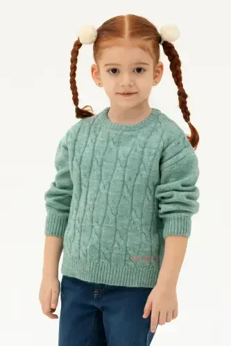 Девочка Мятный Меланж Свитер 50276993-VR176-902554 - U.S. POLO ASSN. (1)