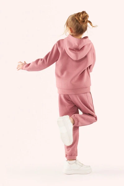 Девочка Толстовка с капюшоном Розовая - PANÇO (1)