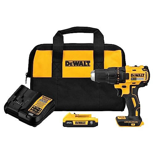 DEWALT 20V MAX Akumlyatorli Burg'ilagich-Burgulovchi, 1/2 Dyuym, 2 Tezlik, XR 2.0 Ah Batareya va Zaryadlovchi Qurilmasi Kiritilgan (DCD777D1) - 6