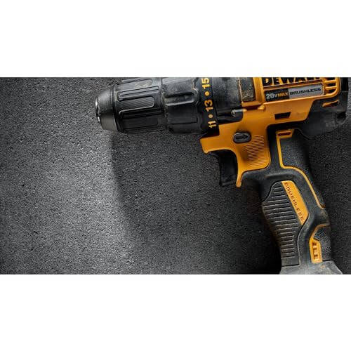 DEWALT 20V MAX Akumlyatorli Burg'ilagich-Burgulovchi, 1/2 Dyuym, 2 Tezlik, XR 2.0 Ah Batareya va Zaryadlovchi Qurilmasi Kiritilgan (DCD777D1) - 15