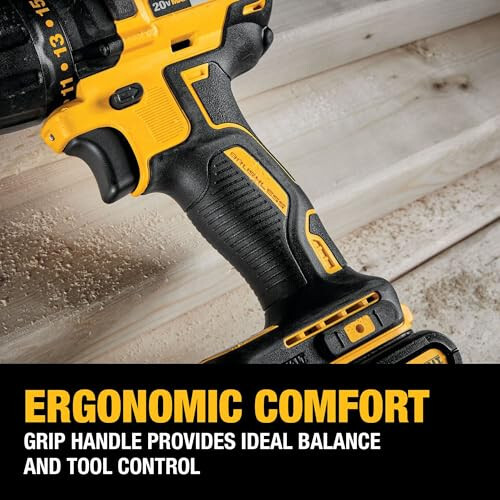 DEWALT 20V MAX Akumlyatorli Burg'ilagich-Burgulovchi, 1/2 Dyuym, 2 Tezlik, XR 2.0 Ah Batareya va Zaryadlovchi Qurilmasi Kiritilgan (DCD777D1) - 4