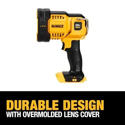 DEWALT 20V MAX LED Work Light, Handheld Spotlight with 508 Yard Distance, Pivoting Head, 1500 Lumens, Cordless, Battery Not Included (DCL043) - 4