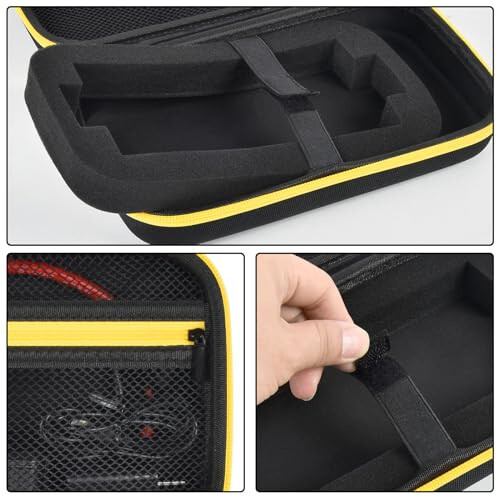 DeWalt DXAELJ16 1600 Peak Amperga Chidoqli Boshlangʻich Batareya Kuchaytirgich Mahsulotiga Mos keladigan Korpus, USB Quvvat Stantsiyasi uchun Portativ Jumper Saqlash Tutqichi Choʻntak (Faqat Quti) Qora - 4