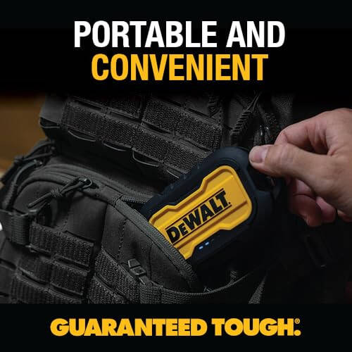 DEWALT Taşınabilir Şarj Cihazı, Güç Bankası, 10.000 mAh Pil Paketi, iPhone 15/15 Plus/15 Pro/15 Pro Max, iPhone 14/13, Samsung Galaxy İçin USB-C Bağlantı Noktası ile - 4