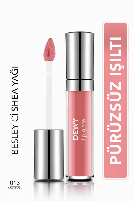 Dewy Lip Glaze Moisturizing Semi-Transparent Lip Gloss - 013 PINK GLORY - PINK GLORY - FLORMAR