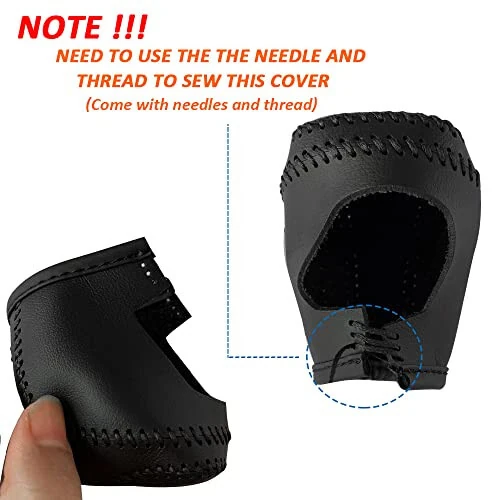 DEYTOP Gear Shift Knob Cover for Toyota Camry 2023 2022-2018 Corolla Hatchback Avalon 2019- 2022 Auto Leather Shifter Knob Trim (Black with Black Stitches) - DEYTOP (1)