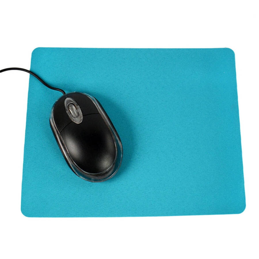 Deyuer 21.5 x 17.5cm Gaming PC Laptop Mouse Pad Anti-Slip Rectangle Mat, Blue - 8