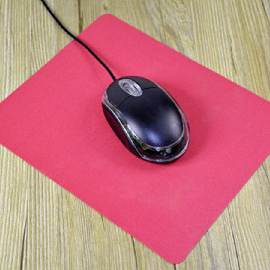 Deyuer 21.5 x 17.5cm Gaming PC Laptop Mouse Pad Anti-Slip Rectangle Mat, Blue - 5