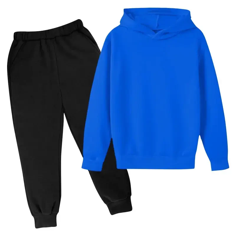 Dezsed Toddler Boys Girls Fall Clothes Clearance Boys' Activewear Kids Clothes Tracksuit Sets Hoodies Sweatshirt and Sweatpants 2 Piece Outfits Blue 6-7 Years - 3