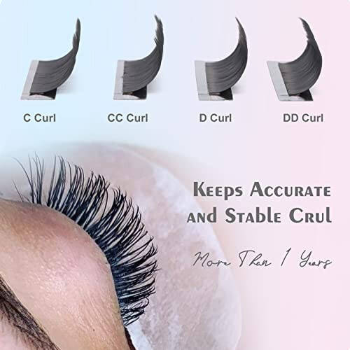 DF Eyelash Extension Classic Volume Lash Extensions 0.05 D Curl 8-15mm Mixed Tray Individual Lash Extensions Single Eyelashes Soft Matte Black Volume Lashes Extension Professional Salon Use - 1