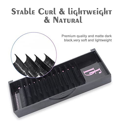 DF Eyelash Extension Classic Volume Lash Extensions 0.05 D Curl 8-15mm Mixed Tray Individual Lash Extensions Single Eyelashes Soft Matte Black Volume Lashes Extension Professional Salon Use - 5