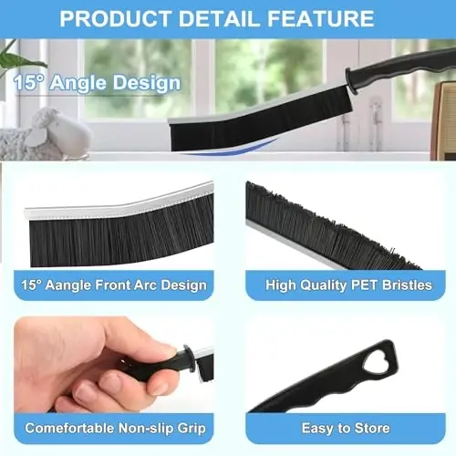 Dfacio 11Pcs Crevice Cleaning Brush Set, Hard Bristle Cleaning Supplies for Kitchen, Bathroom, Corner, Grout, Sink, Cup, Teapot, Bottle, Blender - 2
