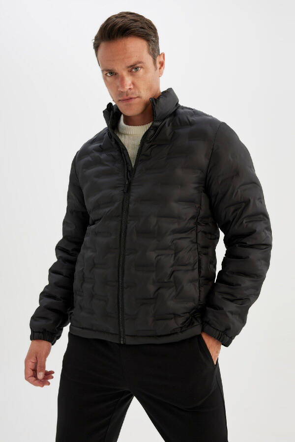 DFC - Slim Fit Water Repellent Stand Collar Puffer Jacket - 5