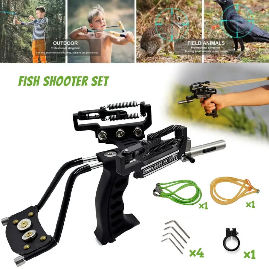 DFITO Wrist Rocket Slingshots with Laser Sight for Adult Outdoor Slingshot Shooting Fish and Fish Shooting - 1