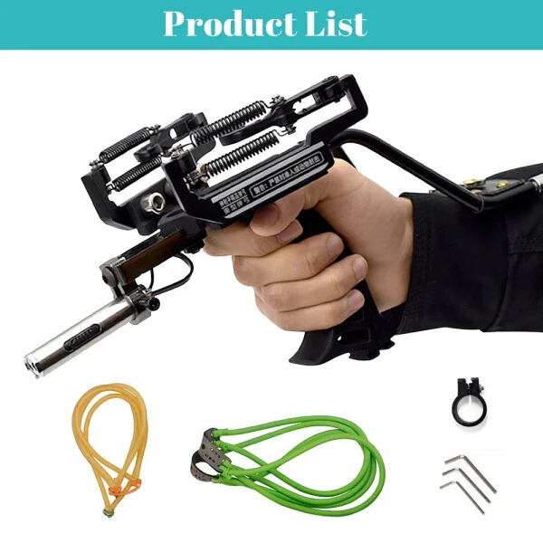 DFITO Wrist Rocket Slingshots with Laser Sight for Adult Outdoor Slingshot Shooting Fish and Fish Shooting - 8