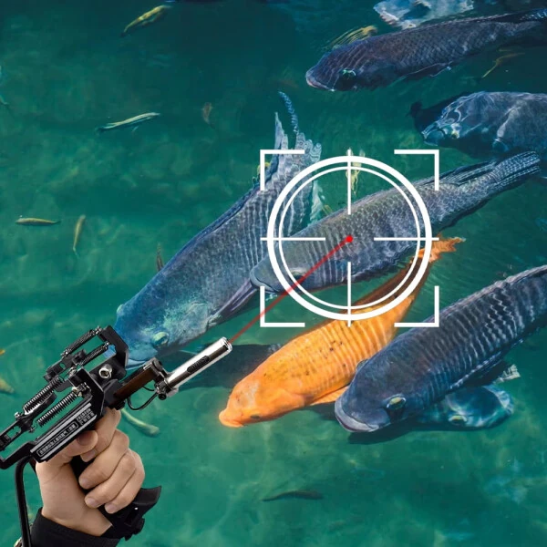 DFITO Wrist Rocket Slingshots with Laser Sight for Adult Outdoor Slingshot Shooting Fish and Fish Shooting - 11