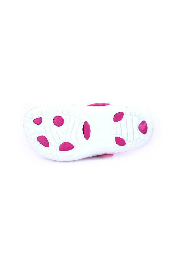 DGN E502.Z.005-22Y WOMEN'S EMOJI PRINTED ORTHOPEDIC SABO HOSPITAL SLIPPERS FUCHSIA WHITE - 2