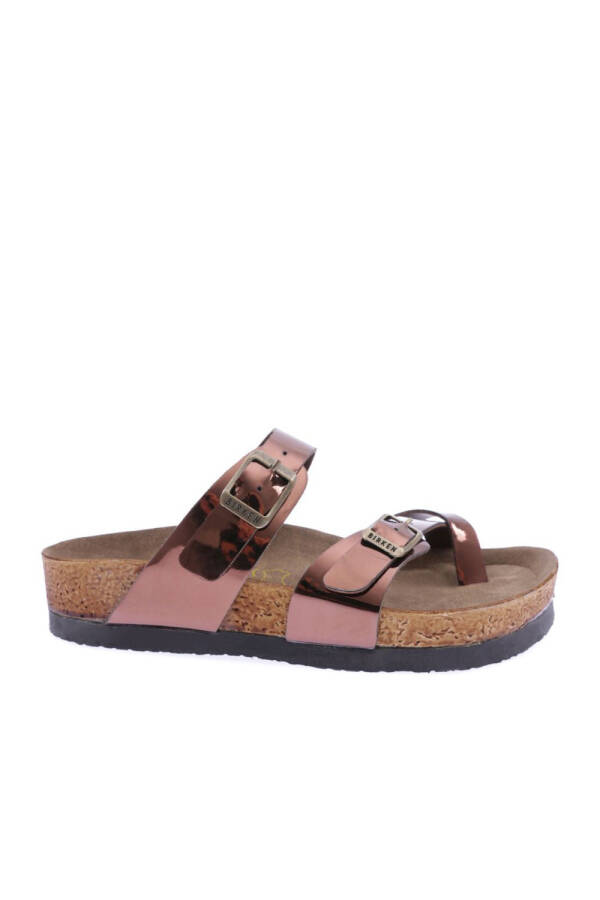 DGNSTOCK MAYARI-F CHILDREN'S CROSS BAND TOE-THONG SANDAL COPPER MIRROR - 6