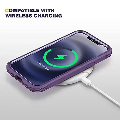 Diaclara Designed for iPhone 12 Mini Case, Full Body Rugged with Built-in Touch Sensitive Anti-Scratch Screen Protector, Soft TPU Bumper Case for iPhone 12 Mini 5.4