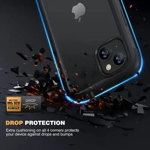 Diaclara Designed for iPhone 14 Plus Case, Full Body Rugged Case with Built-in Touch Sensitive Anti-Scratch Screen Protector, with Camera Lens Protector for iPhone 14 Plus 6.7