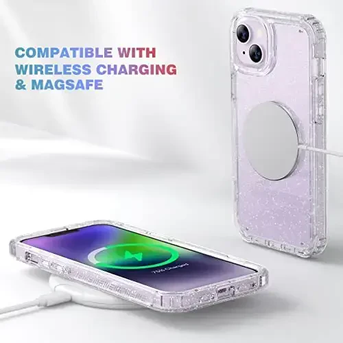 Diaclara Designed for iPhone 14 Plus Case, Full Body Rugged Case with Built-in Touch Sensitive Anti-Scratch Screen Protector, with Camera Lens Protector for iPhone 14 Plus 6.7