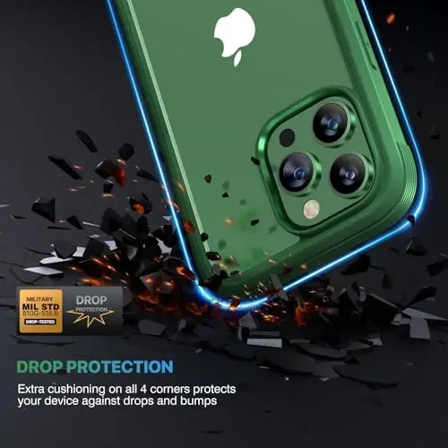 Diaclara for iPhone 13 Pro Max Case, Full Body Rugged with Built-in Touch Sensitive Anti-Scratch Screen Protector, Soft TPU Bumper Case for iPhone 13 Pro Max Case 6.7