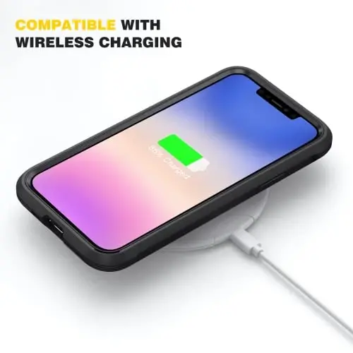 Diaclara iPhone 11 uchun mos keladigan g'ilof, to'liq korpusli, o'rnatilgan sensorli tirnalishga qarshi ekran himoyachisi, yumshoq TPU bamperli shaffof g'ilof iPhone 11 6.1