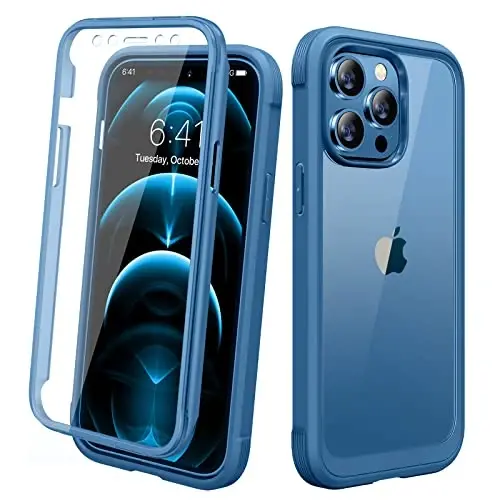 Diaclara iPhone 12 Pro Max G‘ilofi uchun mo‘ljallangan, o‘rnatilgan sezgir va tirnalishga qarshi ekran himoyachisi bilan to‘liq tana uchun mustahkam, iPhone 12 ProMax 6.7
