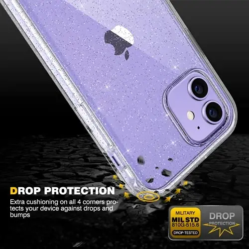 Diaclara Designed for iPhone 12/12 Pro Case, Full Body Rugged with Built-in Touch Sensitive Anti-Scratch Screen Protector, Soft TPU Bumper Case for iPhone 12/12 Pro 6.1