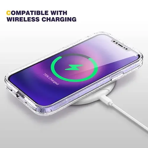 Diaclara Designed for iPhone 12/12 Pro Case, Full Body Rugged with Built-in Touch Sensitive Anti-Scratch Screen Protector, Soft TPU Bumper Case for iPhone 12/12 Pro 6.1