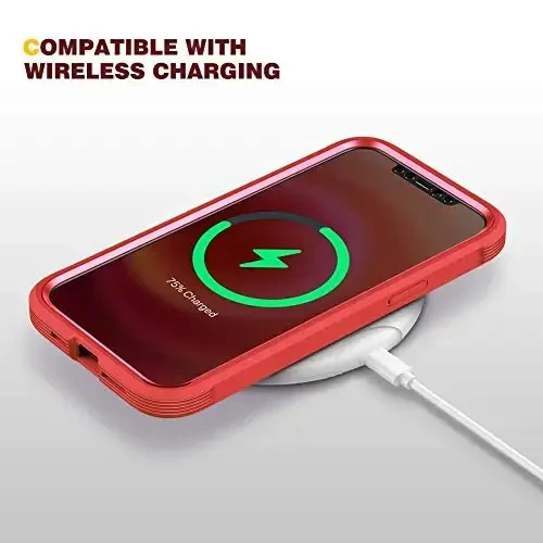 Diaclara iPhone 12/12 Pro uchun mo'ljallangan g'ilof, o'rnatilgan sensorli tirnalishga qarshi ekran himoyachisi bilan to'liq korpusli, iPhone 12/12 Pro 6.1