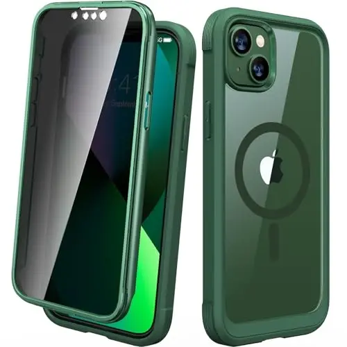 Diaclara Designed for iPhone 13 Case, Full Body Rugged with Built-in Touch Sensitive Anti-Scratch Screen Protector, Soft TPU Bumper Case for iPhone 13 6.1
