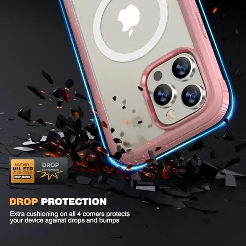 Diaclara Designed for iPhone 15 Pro Max Case, Full Body Rugged with Built-in Touch Sensitive Anti-Scratch Screen Protector, Soft TPU Bumper Case for iPhone 15 ProMax 6.7