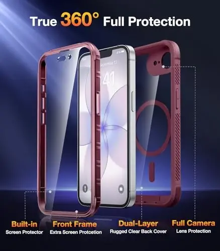 Diaclara Magnetic for iPhone 17e Case & iPhone 16e Case 6.1
