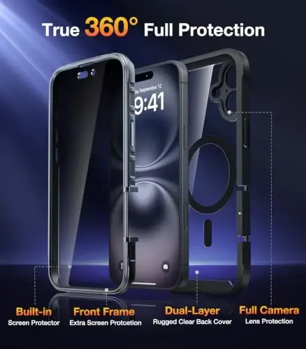 Diaclara Magnetic Designed for iPhone 16 Plus Case 6.7