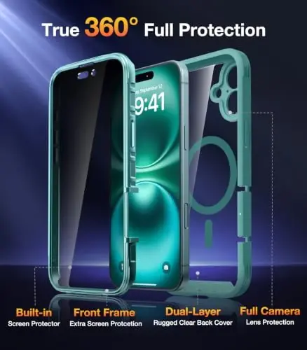 Diaclara Magnetic Designed for iPhone 16 Plus Case 6.7