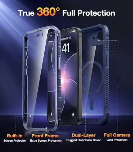Diaclara Magnetic for iPhone 17e Case & iPhone 16e Case 6.1