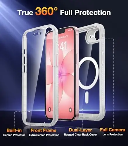 Diaclara Magnetic for iPhone 17e Case & iPhone 16e Case 6.1