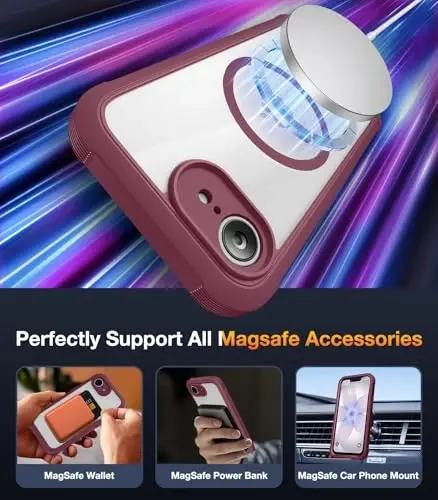Diaclara Magnetic for iPhone 17e Case & iPhone 16e Case 6.1