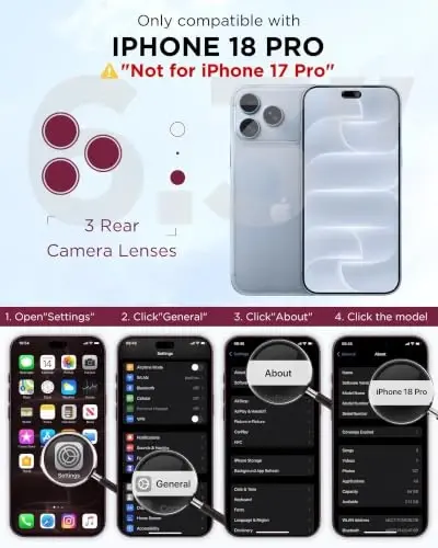 Diaclara Magnetic for iPhone 18 Pro Case with Screen Protector, Glacier | Fit for MagSafe, Built‑in Anti‑Scratch Touch‑Sensitive Screen Protector, 360° Dual‑Layer Rugged, Mil‑Grade Drop Protection - Diaclara (1)
