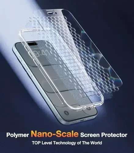 Diaclara Magnetic iPhone Air Case uchun mo'ljallangan, to'liq korpusli bamper, [MagSafe bilan mos], harbiy tomchiga chidamli qopqoq, iPhone 17 Air Clear uchun o'rnatilgan sensorli ekranga qarshi himoya ekranli. - 6